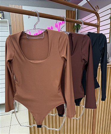 Body Manga Longa Quadrado