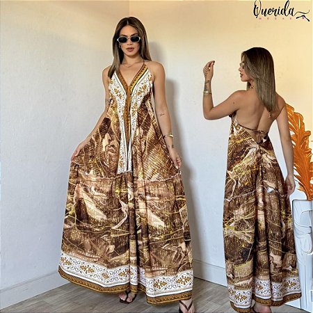 Vestido Indiano Lais Marrom