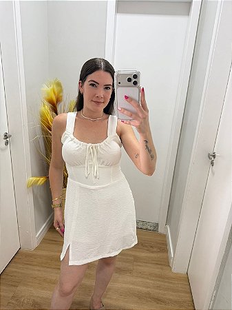 Macaquinho Debora amarração Branco