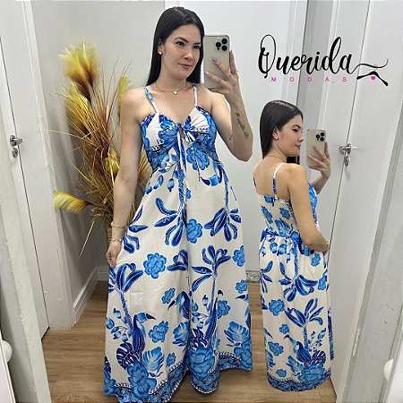 Vestido Tropical Azul