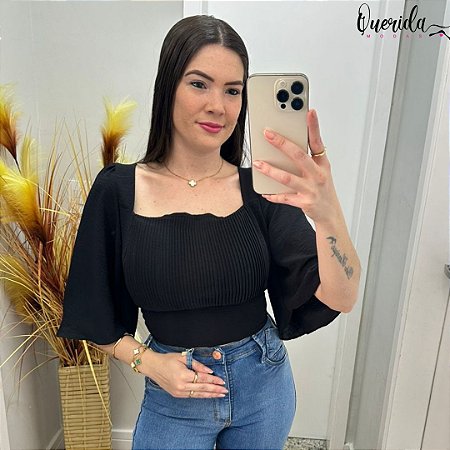 Cropped Antonella Preto