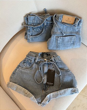 Shorts Jeans Flavia Cadarço