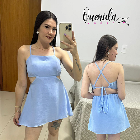 Macaquinho Larissa Azul claro