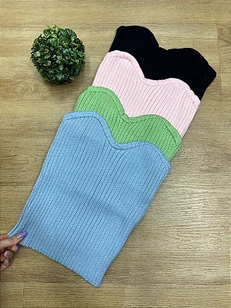 Blusa Trico Modal Tomara que caia