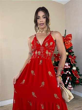 Vestido Natalina Vermelho
