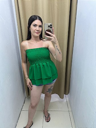 Blusa Bata Lisa Lastex