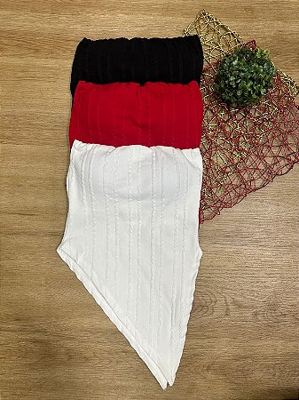 Blusa Tomara que caia Assimétrica