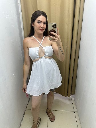 Macaquinho Liso Fani Branco