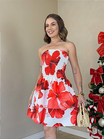 Vestido Lastex Bata estampado