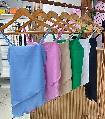 Blusa Bata Alça Assimétrica