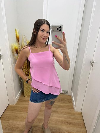 Blusa Bata Alça Assimétrica