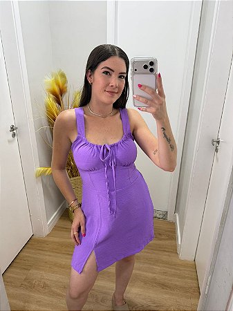 Macaquinho Debora amarração Lilás