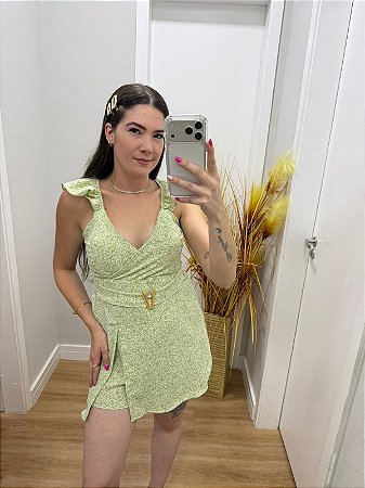 Macaquinho Avilla Flor Verde