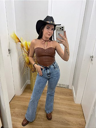 Calça Jeans Flare Maitê Estonada