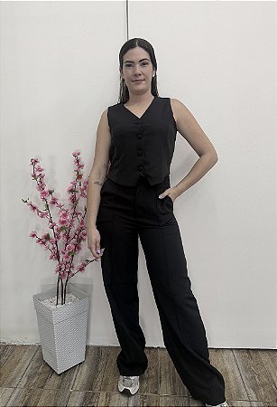 Conjunto Alfaiataria Calça e Colete