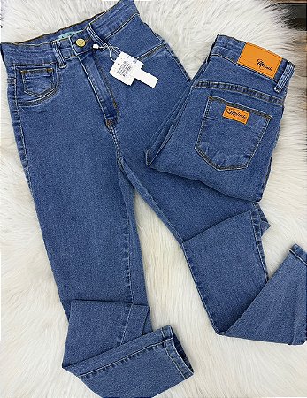 Calça Jeans clara bolso