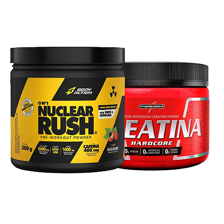 NUCLEAR RUSH (100G) + CREATINA HARDCORE (150G)