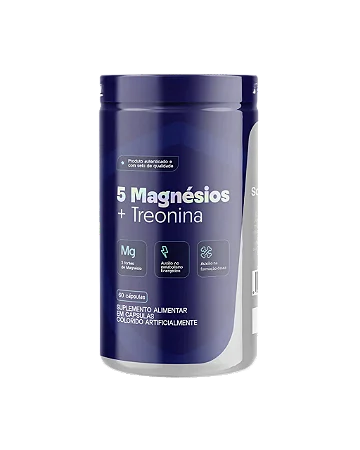 5 MAGNÉSIOS + TREONINA (60 cps) - VINDIX
