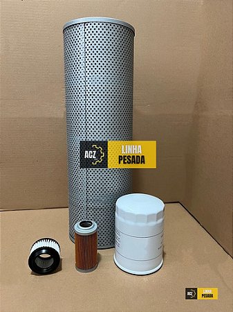 Kit Filtros Hidráulico Escavadeira Hyundai R140LC-7 R160LC-7 R210LC-7 R250lc-7