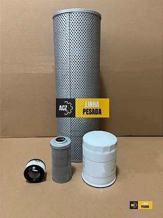 Kit Filtros Hidráulico Escavadeira Hyundai R140LC-9S R160LC-9S R180LC-9S R220LC-9S