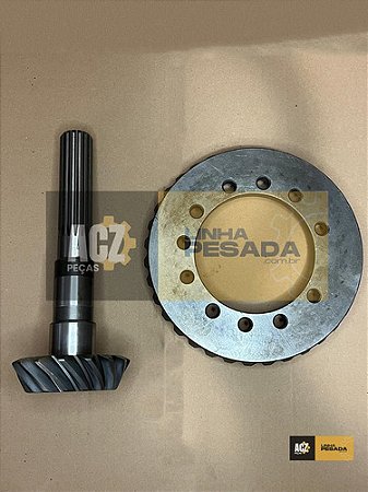 Coroa E Pinhao Eixo Traseiro Retroescavadeira Randon RD406 RD406A  RK406 Rk406b