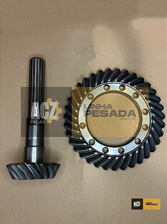Coroa E Pinhao Eixo Traseiro Retroescavadeira Muller MR406