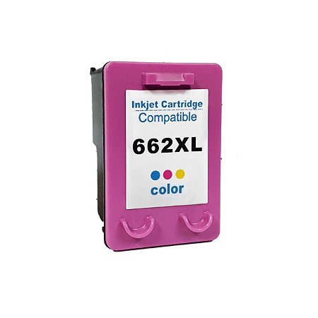 CARTUCHO PARA HP 662XL CZ105AB Preto 10ML 1015 1510 1518 2516 2546 2646 3516 Compatível