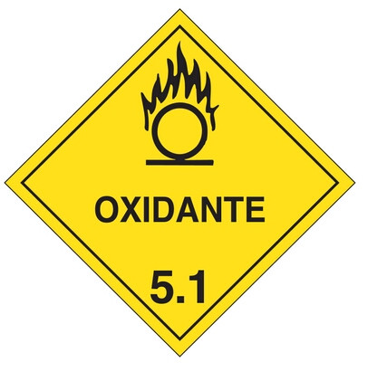 Placa de Risco Sinalização para Caminhão – Oxidante 5.1
