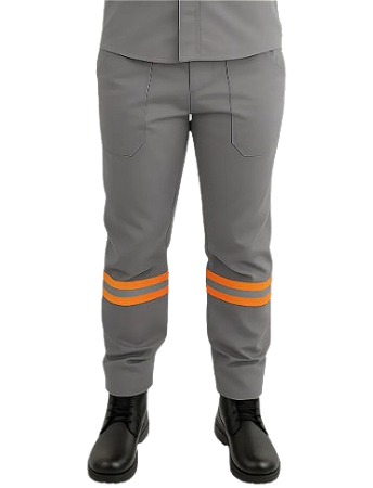 Calça Anti Chama Azul com faixa refletiva