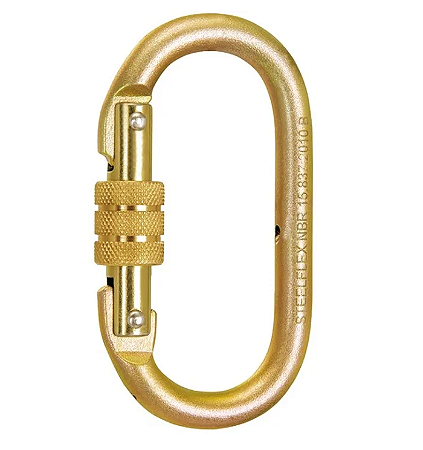 Mosquetão /Conector de trava dupla com rosca de 25kN - Steelflex