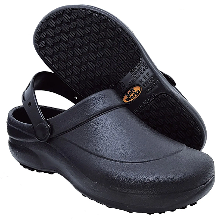 Sapato de Segurança Babuche Antiderrapante Preto BB60 - Preto