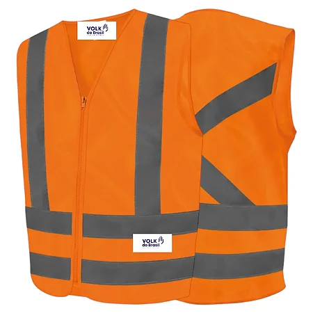 Colete Refletivo Sem Bolso Laranja - Volk