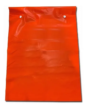Bandeirola de Sinalização Laranja reforçada para escada 30cm x 35cm