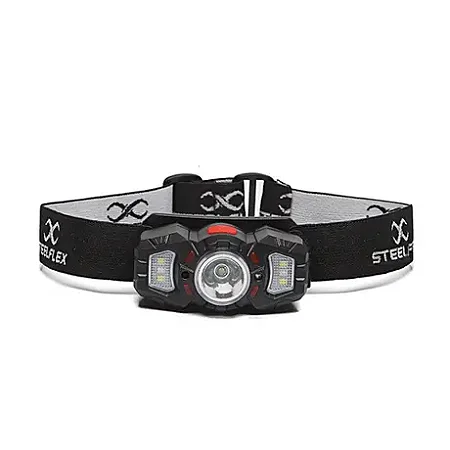 Lanterna Steelflex Para Capacete Falcon Steellight 1204 Camp Lanterna Branca/vermelha Luz Preto