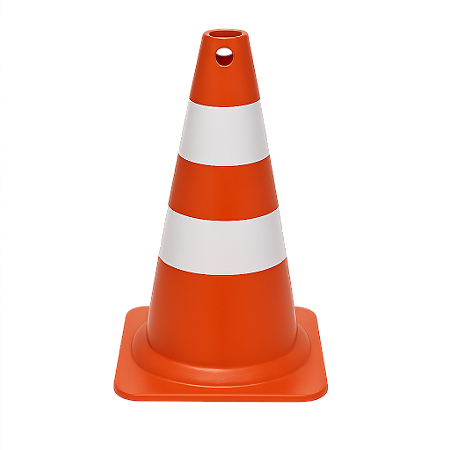 Cone Rigido De Sinalização Laranja 50Cm Plastcor - Plt