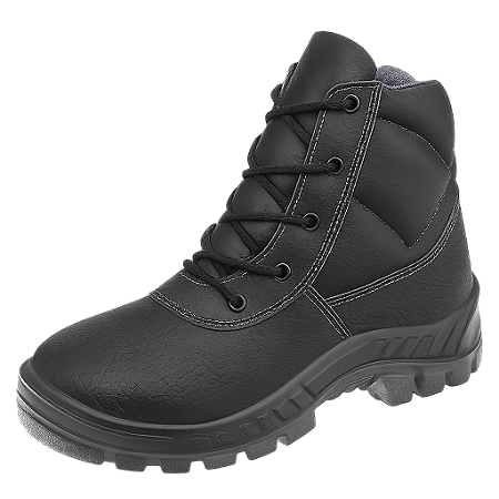 Bota Eletricista Cadarço Bico PVC Couro New Prime C.A. 15303