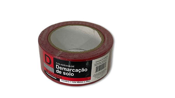 Fita Demarcação Solo Vermelha - 48x30m