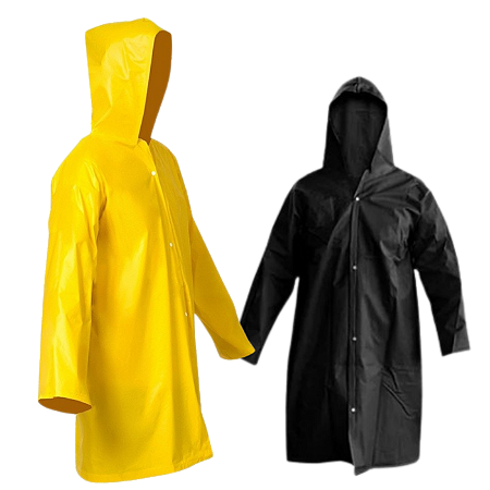 Capa Impermeável PVC Preta 0,20mm