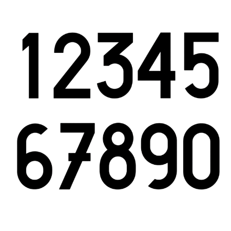 Números Adesivos Kit (0 a 9) - 5,5x10cm