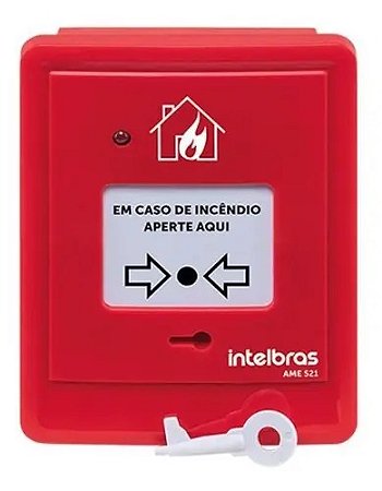 Acionador manual endereçavel sem sirene AME 521  - Intelbras
