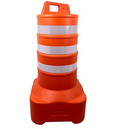 Cone Barril Sinalizador de Tráfego - PLT1,10 cm x 55cm- Laranja