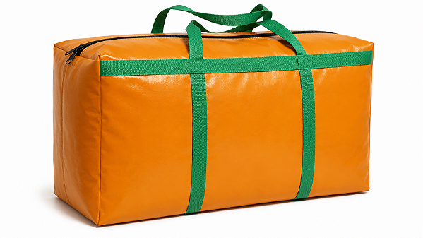 Bolsa Impermeável Laranja 54X28X28CM em lona para Kit Ambiental