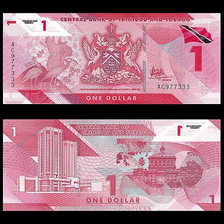 Trinidad E Tobago 1 Dollar Polímero 2020/2021, Original - FE