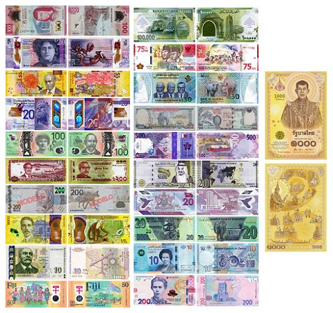 As Notas Mais Bonitas do Mundo de 2020 por "Bank Note of the Year Award" - 21 Réplicas
