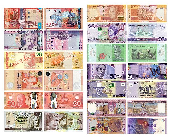 As Notas Mais Bonitas do Mundo de 2012 por "Bank Note of the Year Award" - 13 Réplicas