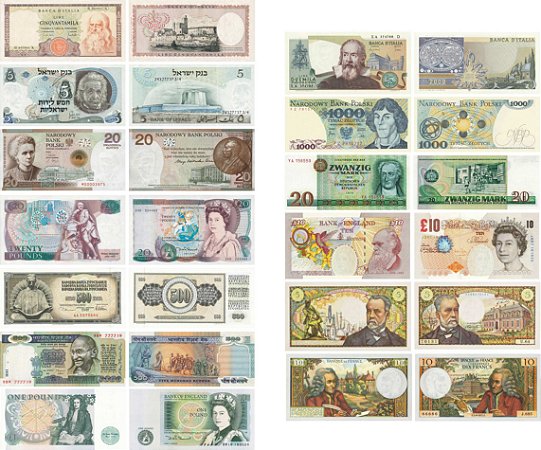 Série Grandes Nomes da Humanidade - 13 Reproduções