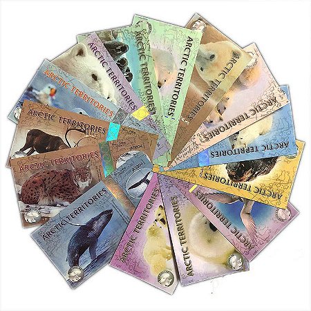 Territórios Árticos - Cédulas de Polímero