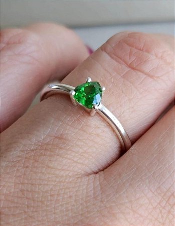 Anel em prata 925 Coração Bas. REF.09