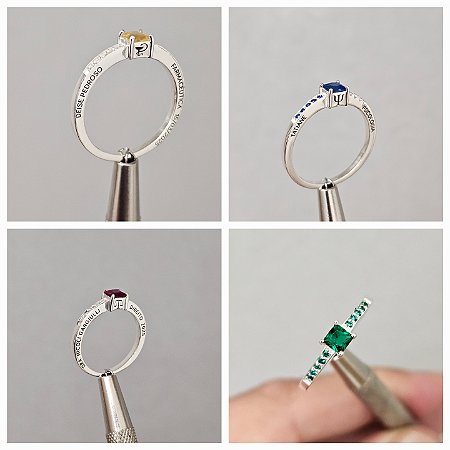 Anel em prata 925 4x4 com garrafa REF.16