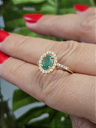 Anel em Ouro 18k Oval Vazado - Ref. 31